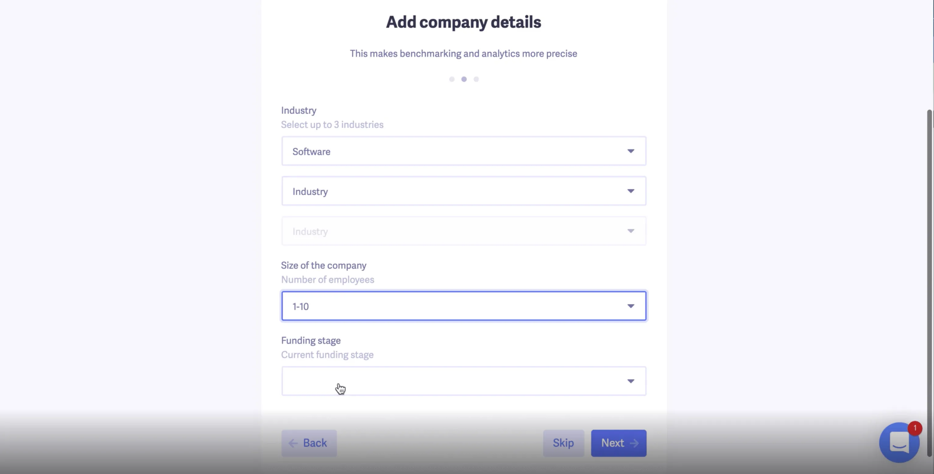 Baremetrics signup